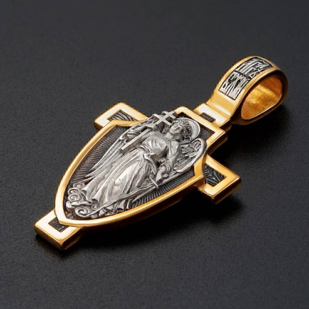 Купить Крест из серебра "Ангел Хранитель" (42878)