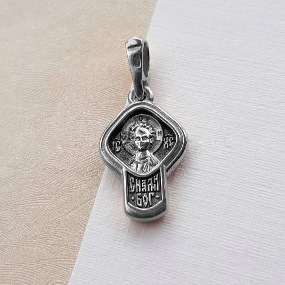 Купить Крест из серебра "Господь Еммануил" (42604)