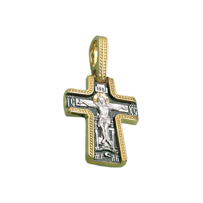 картинка Крест из серебра "Святой Георгий Победоносец" (42016) 