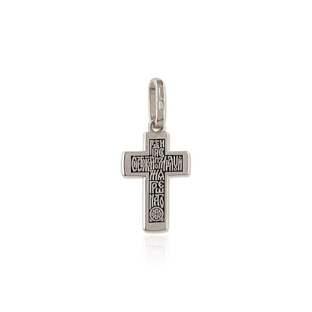 Купить Крест из серебра с молитвой (2667)