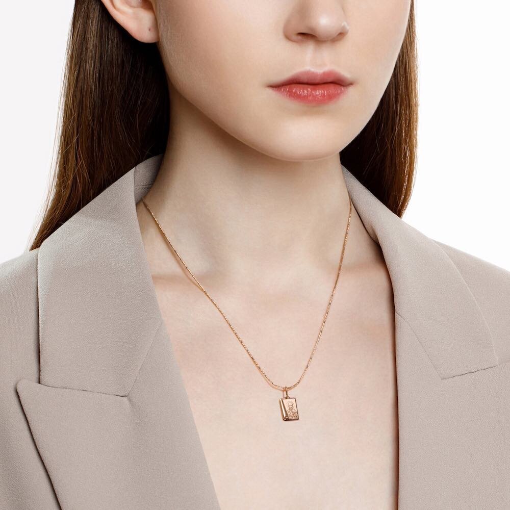 Купить Образ из красного золота "Святой Николай Чудотворец" (51082)