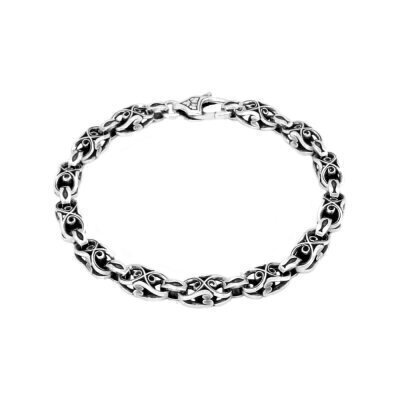 картинка Браслет литой из серебра с символом "IXTIS" (12229) 