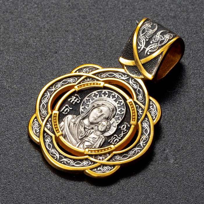 Купить Образ из серебра "Божия Матерь Казанская" (59341)