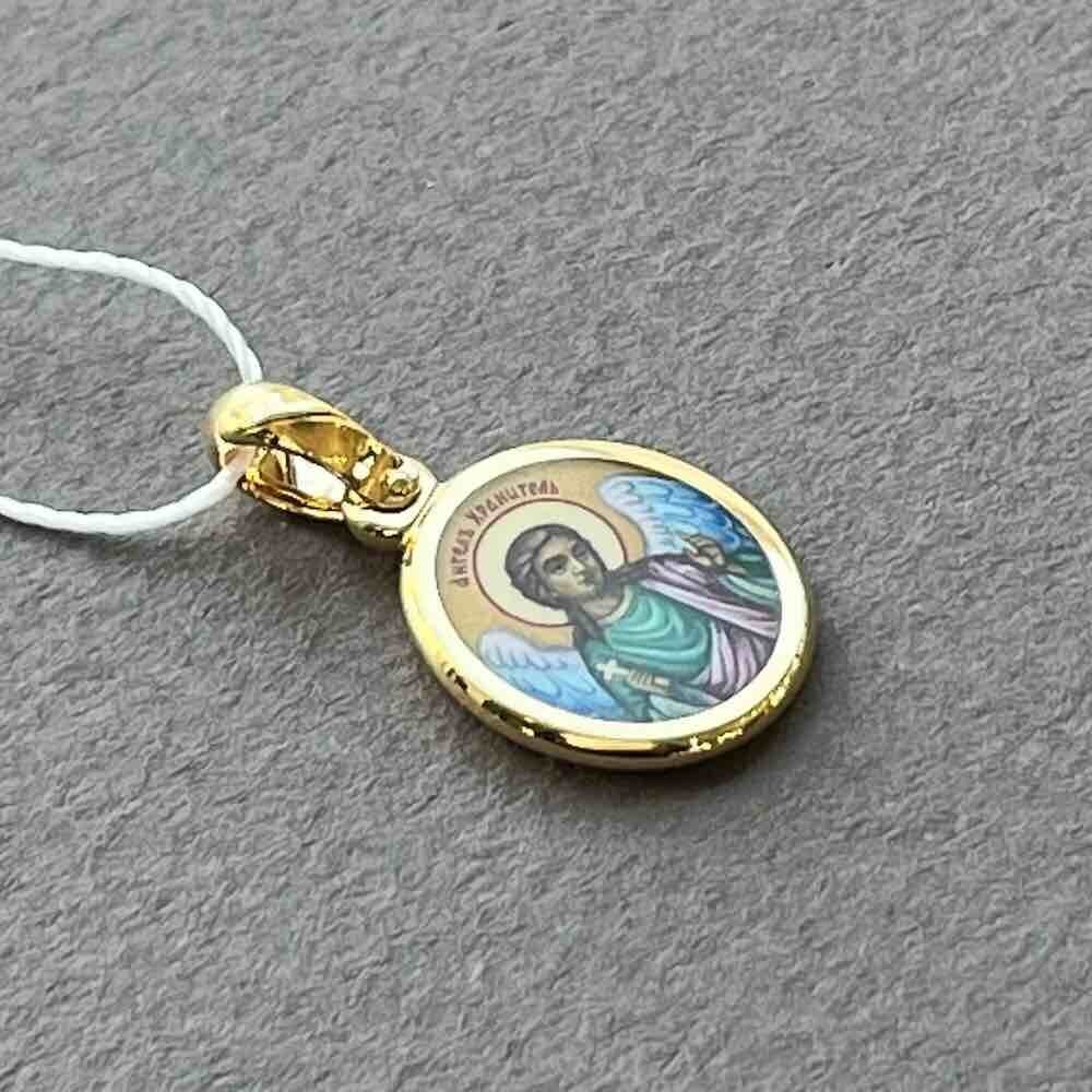 Купить Образ из желтого золота "Божия Матерь Казанская" с эмалью (51110)