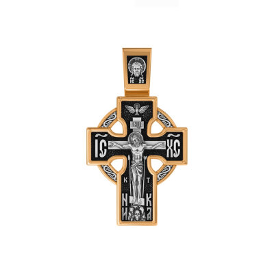 картинка Крест из серебра "Распятие Христа" (42835) 