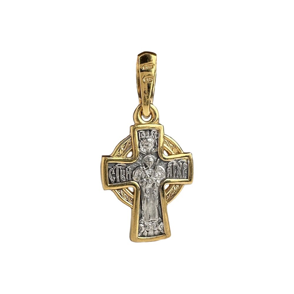 Купить Крест из серебра "Ангел Хранитель" (42433)