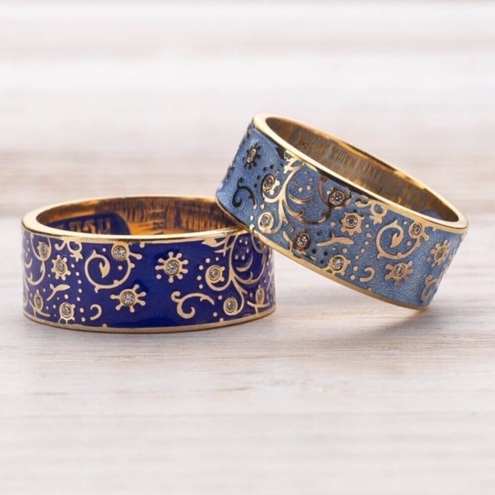 Купить Кольцо из серебра "Святая Матрона Московская" с эмалью (32326)