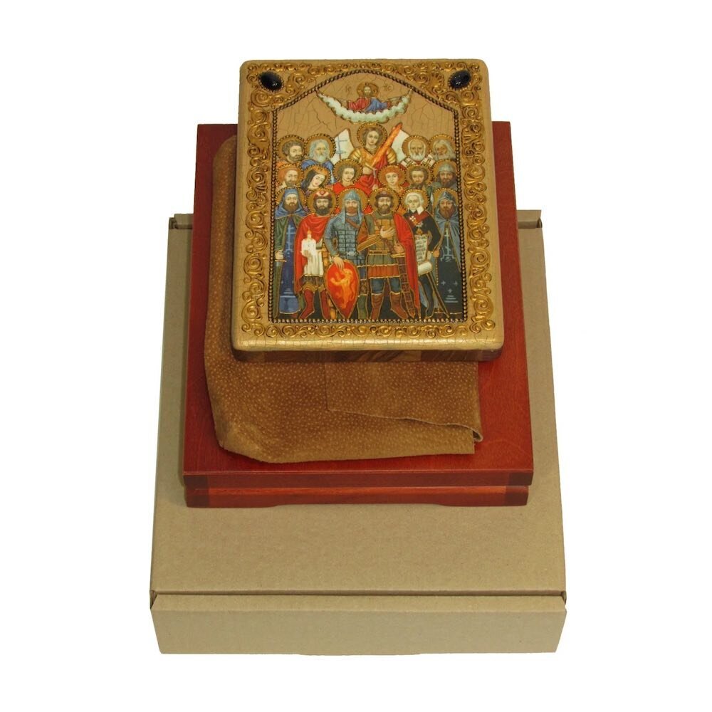 Купить Икона "Собор Святых покровителей воинства российского" (20947)