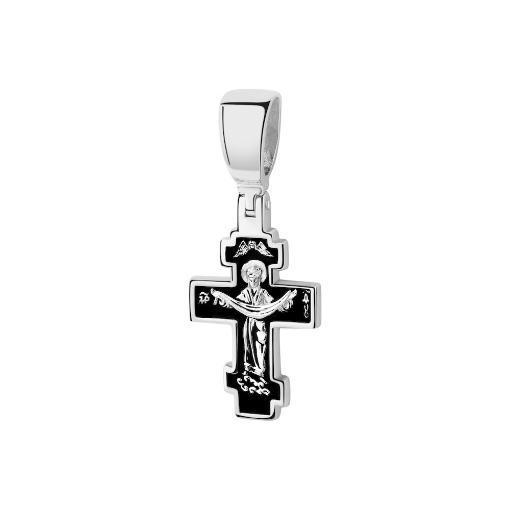 Купить Крест из серебра "Божия Матерь Покрова" (42748)