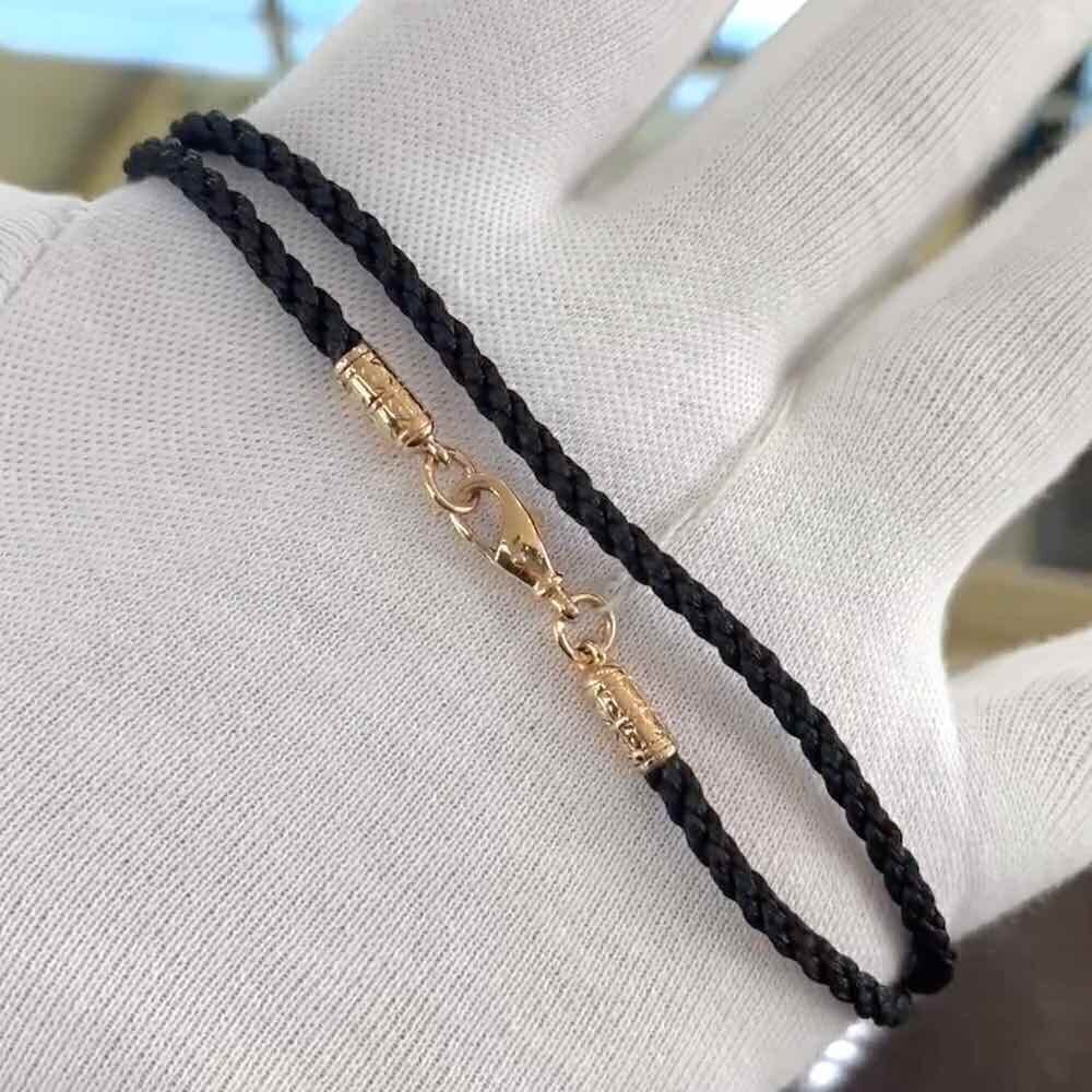 Купить Гайтан с замком из красного золота (91005)