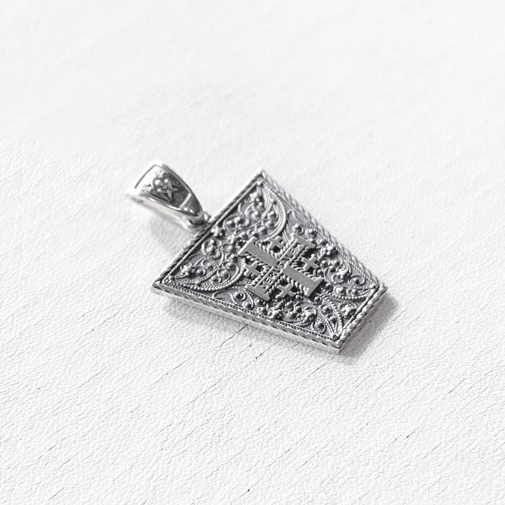 Купить Подвеска из серебра "Крест Иерусалимский" (52774)
