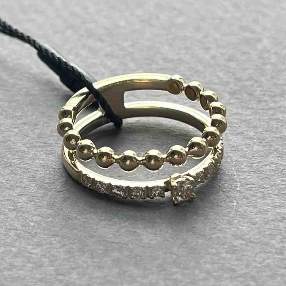 Купить Кольцо из желтого золота с бриллиантами (31067)