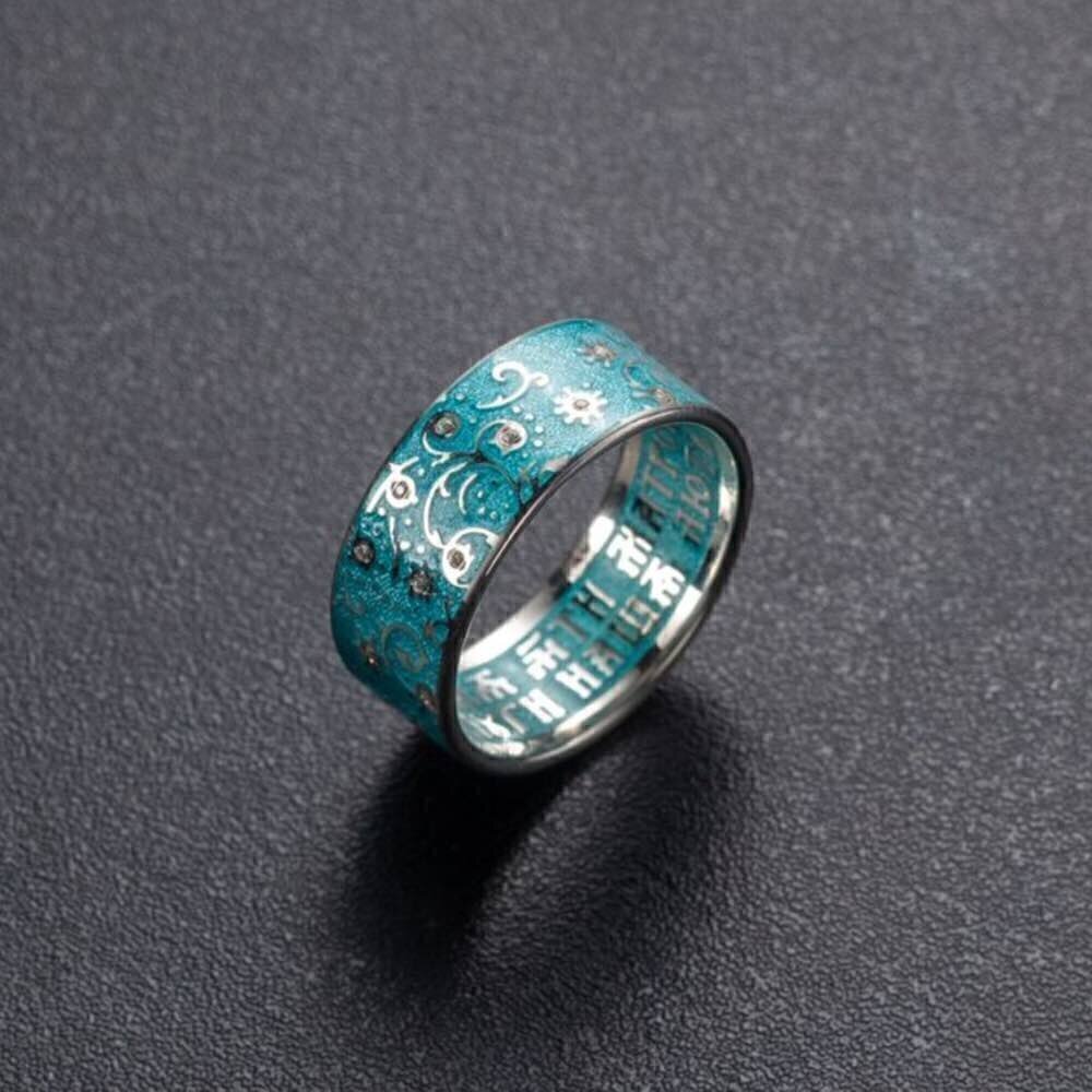 Купить Кольцо из серебра "Святая Матрона Московская" с эмалью (32327)