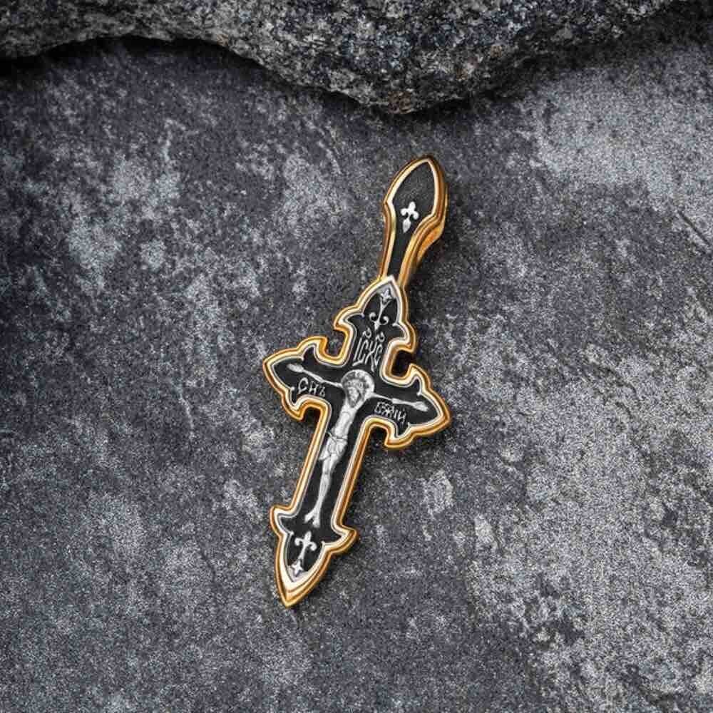 Купить Крест из серебра "Распятие Христово" (42830)