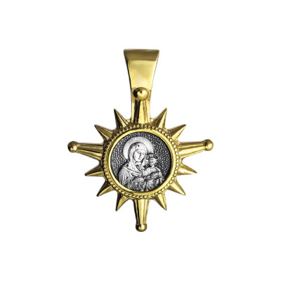 картинка Образ из серебра "Рождественская Звезда. Богородица" (52467) 