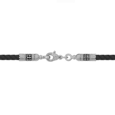 картинка Гайтан с замком из серебра "Помилуй меня грешного" (92491) 