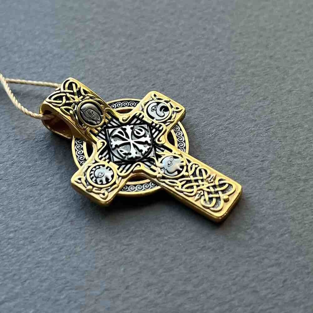 Купить Крест из серебра "Хризма" (42850)