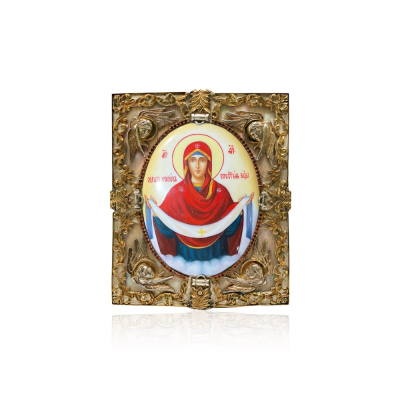 картинка Икона "Божия Матерь Покрова" финифть (20163) 