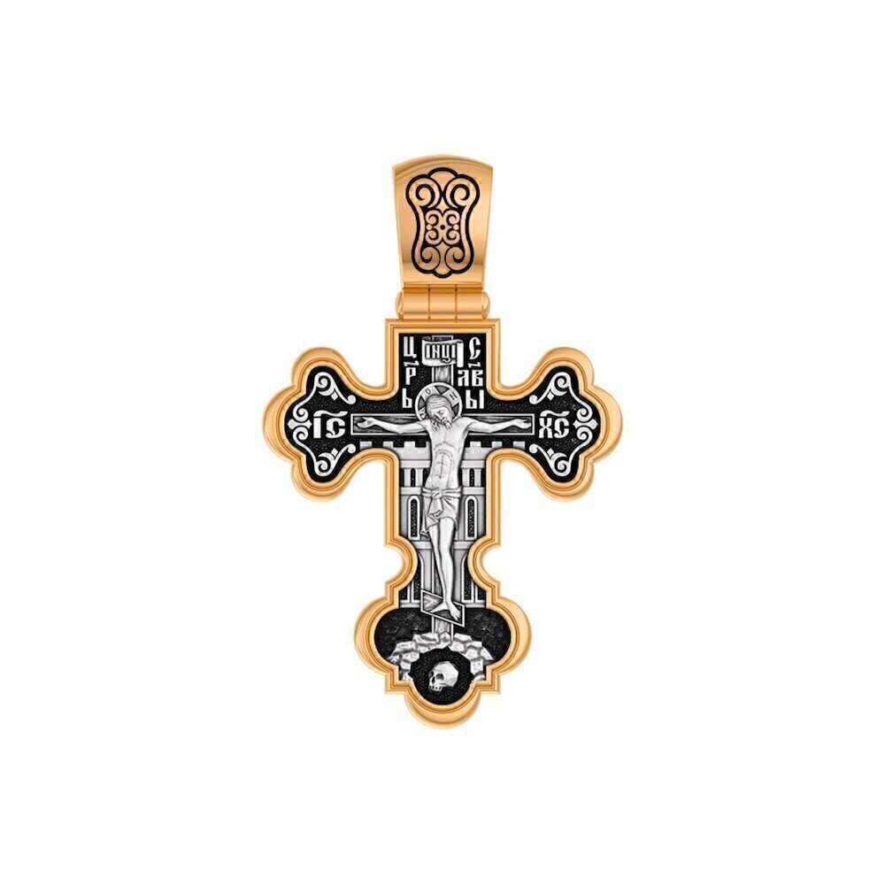 Купить Крест из серебра "Божия Матерь Валаамская" (42896)