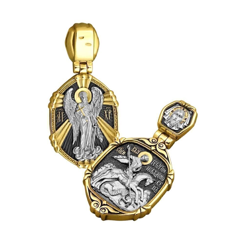 Купить Образ из серебра "Святой Георгий Победоносец" (52834)