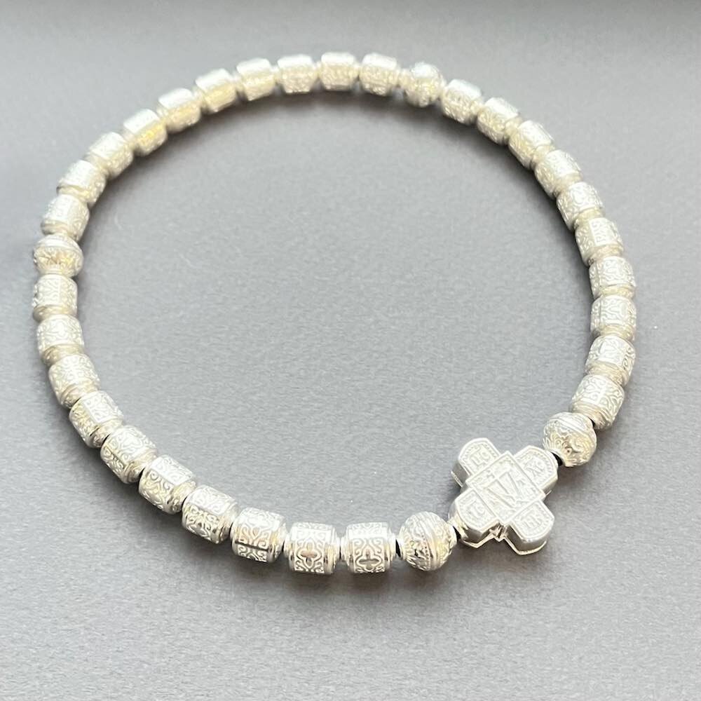 Купить Четки из серебра с крестом (81038)