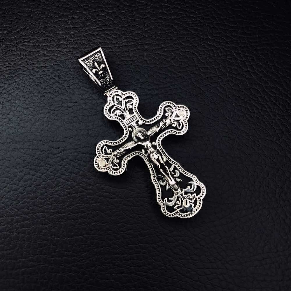 Купить Крест из серебра "Спаси и Сохрани" (97016)