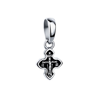 картинка Крест из серебра "Богородица" (42727) 